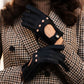 Maria (black) - Italian driving gloves made of American deerskin leather