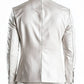 Freddie White Leather Blazer for Men