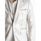 Freddie White Leather Blazer for Men