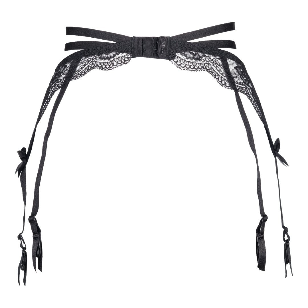 Axami French Kiss Sheer Lace Garter Belt-4