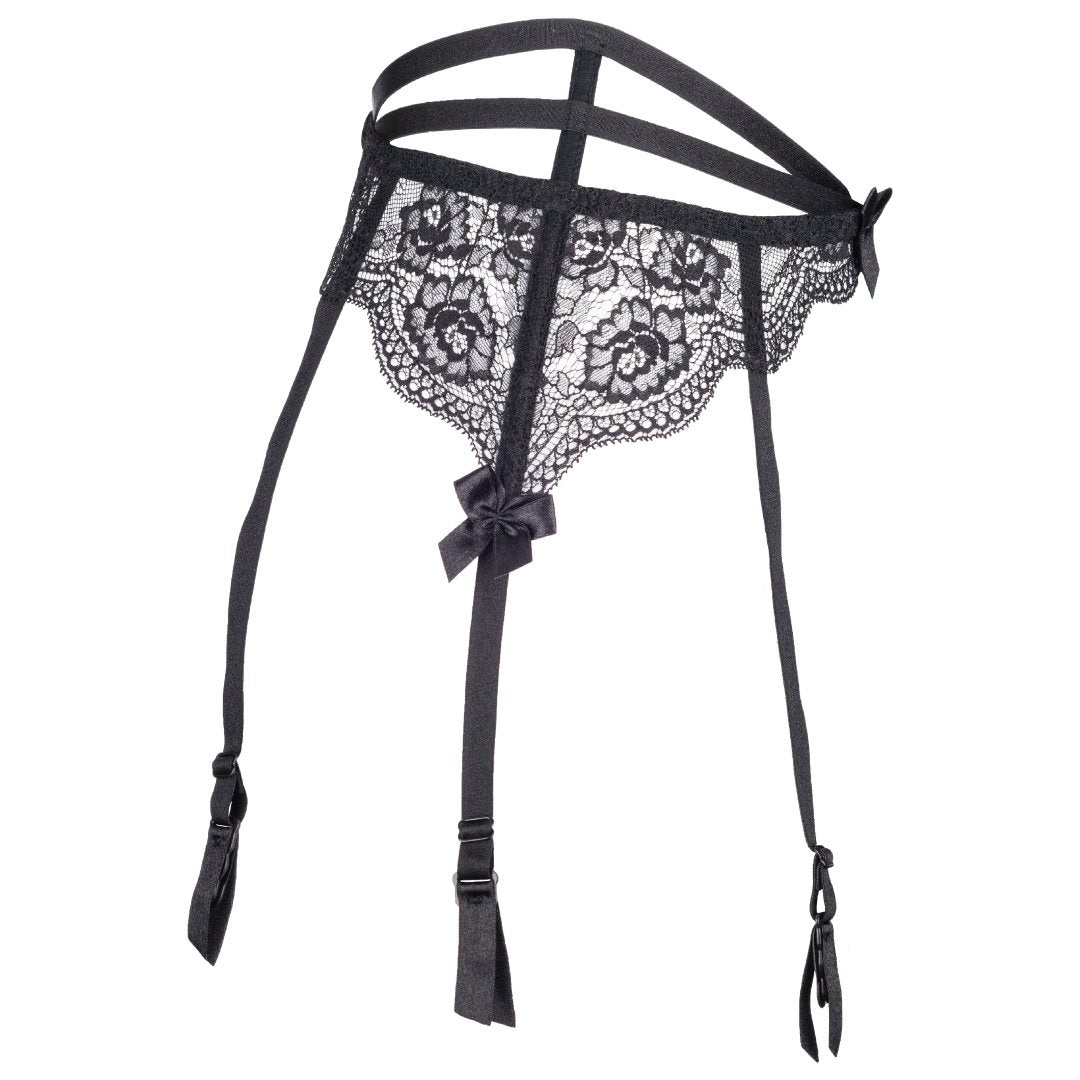 Axami French Kiss Sheer Lace Garter Belt-3