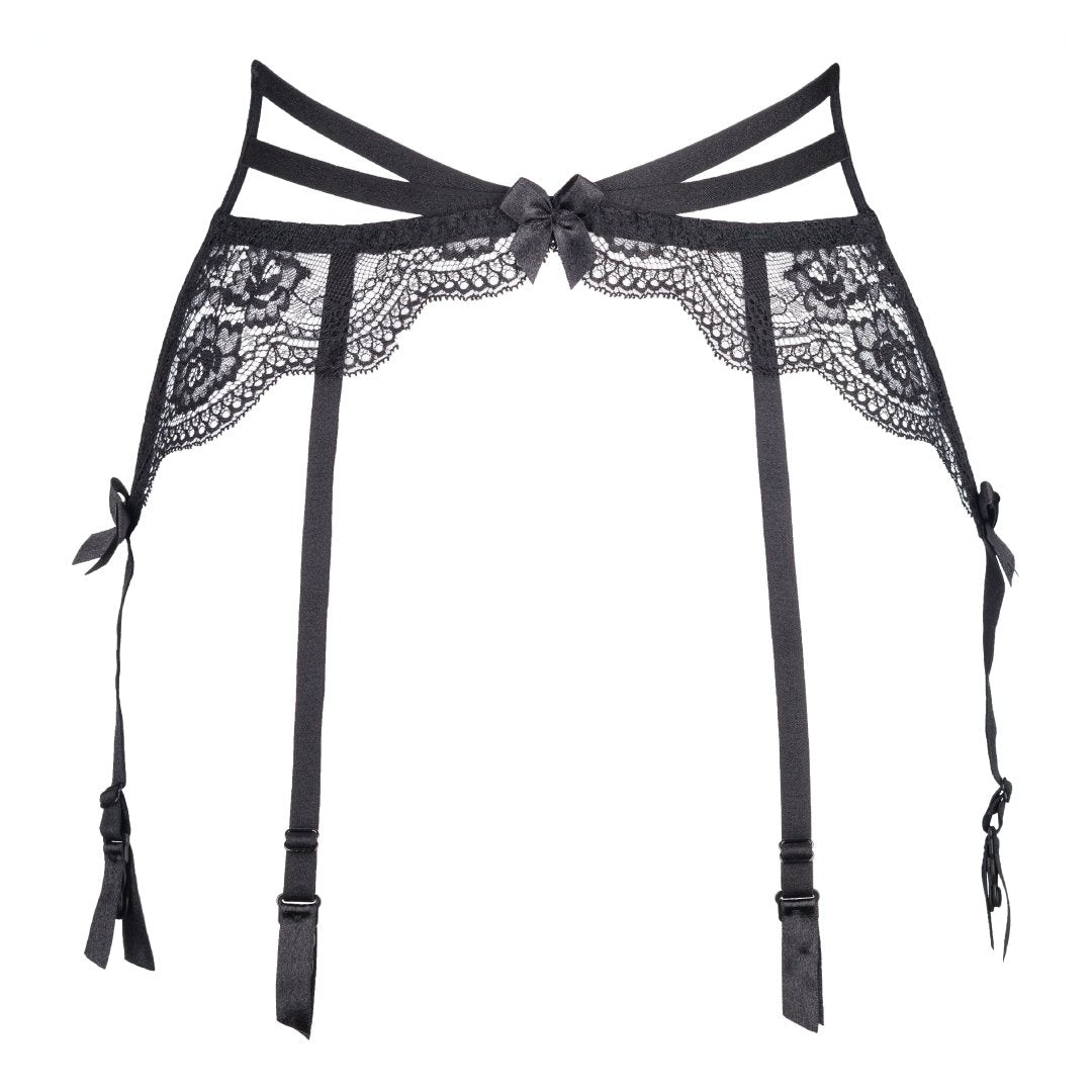 Axami French Kiss Sheer Lace Garter Belt-2