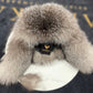 Genuine Silver Fox Fur Genuine Leather Hat