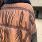 Sienna Genuine Lamb Leather Polar Fox Fur Trim Jacket in Umber