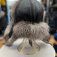 Genuine Silver Fox Fur Genuine Leather Hat