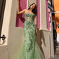 Nox Anabel G1258 Strapless Lace Applique Corset Bodice Mermaid Gown