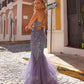 Nox Anabel G1368 Long Sleeveless Layered Tulle Mermaid Gown