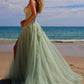 Nox Anabel G1371 Long A-Line Tulle Dress With A Sweetheart Top Sequin Applique
