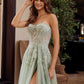 Nox Anabel G1371 Long A-Line Tulle Dress With A Sweetheart Top Sequin Applique