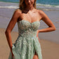 Nox Anabel G1371 Long A-Line Tulle Dress With A Sweetheart Top Sequin Applique