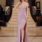 Nox Anabel G1652 Strapless V-Neck Sequin Dress