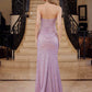 Nox Anabel G1652 Strapless V-Neck Sequin Dress