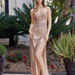 Nox Anabel G1652 Strapless V-Neck Sequin Dress