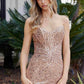 Nox Anabel G1652 Strapless V-Neck Sequin Dress