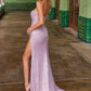 Nox Anabel G1652 Strapless V-Neck Sequin Dress