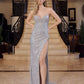 Nox Anabel G1652 Strapless V-Neck Sequin Dress