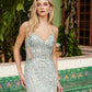 Nox Anabel G1655 Lace-Up Sequin Sheer Boned Waistline Dress