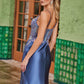 Nox Anabel G1660 Sheer Boned Floral Bodice Dress with Pleated Skirt