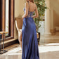 Nox Anabel G1660 Sheer Boned Floral Bodice Dress with Pleated Skirt