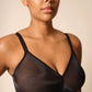 Gossard Glossies Black Sheer Molded Bralette-2