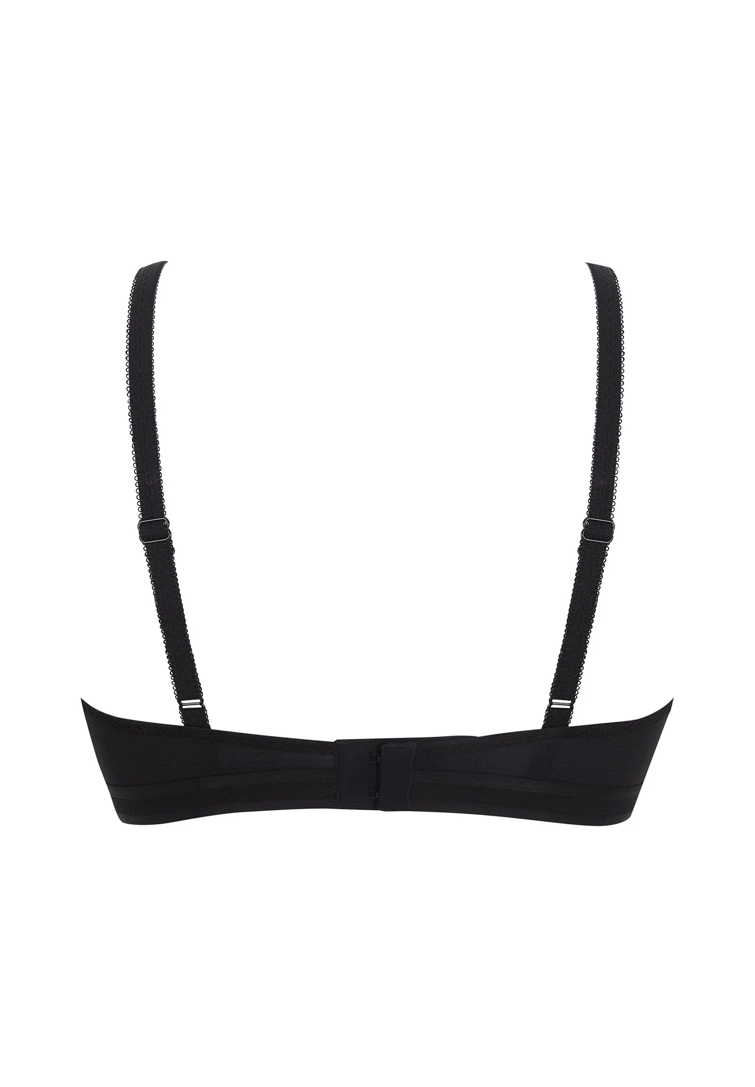 Gossard Glossies Black Sheer Molded Bralette-4
