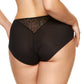 Gorteks Gabi Black Sheer High Waist Full Brief Panty-3