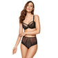 Gorteks Gabi Black Sheer Plus Size Underwire Bra