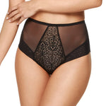 Sheer High Waist Full Brief Panty Gorteks Gabi-0