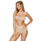 Sheer Lace Plunge Bra Gorteks Gabi Beige-4