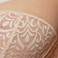 Sheer Lace Plunge Bra Gorteks Gabi Beige-3