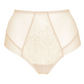 Lace High Waist Full Brief Panty Gorteks Gabi Beige-2