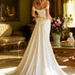 Form-Fitting Wedding Dress  A Sweetheart Neckline, Off-Shoulder - Farnelli