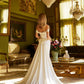 Form-Fitting Wedding Dress  A Sweetheart Neckline, Off-Shoulder - Farnelli