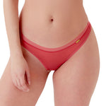 Gossard Glossies Raspberry Sorbet Sheer See Through Thong Panty-0