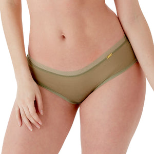 Gossard Glossies Sage Sheer See Through Shorts Panty-0
