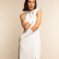 Gabriella (white) - Italian unlined 6-button length leather bridal / opera gloves