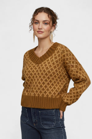 Sweater V Neck Top