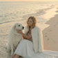 Ivory Faux Fur Oversized Bridal Jacket (Oliva Ivy07)
