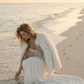 Ivory Faux Fur Oversized Bridal Jacket (Oliva Ivy07)