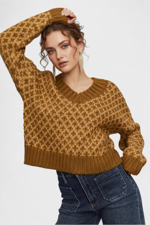 Sweater V Neck Top