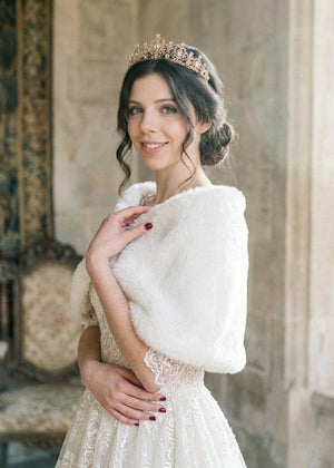 Ivory Fur Wrap (Serena Ivy05)