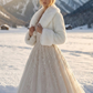 Ivory Faux Fur Bridal Jacket (Blair Ivy07)