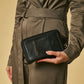 Giada (black) - Italian women's crossbody phone wallet with shoulder strap