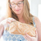 Carry Courage RULE BREAKER cream zippered pouch product image with gift card insert