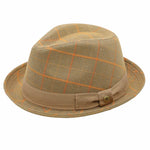 Peter Grimm Giovanni cotton fedora hat by HatCountry, featuring a classic crown and brim