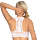Sheer Lace Wireless Bra Top Gizela White-1