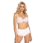 Sheer Lace Demi Cup Bra Gizela White-2
