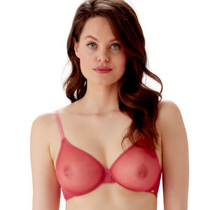Gossard Glossies Raspberry Sorbet Sheer Molded Bra-0