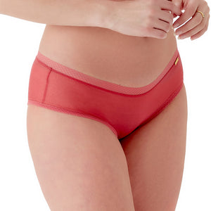 Gossard Glossies Raspberry Sorbet Sheer See Through Shorts Panty-1