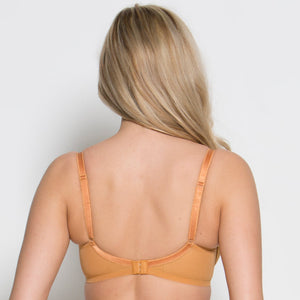Gossard Glossies Lace Spiced Honey Sheer Molded Bra-1